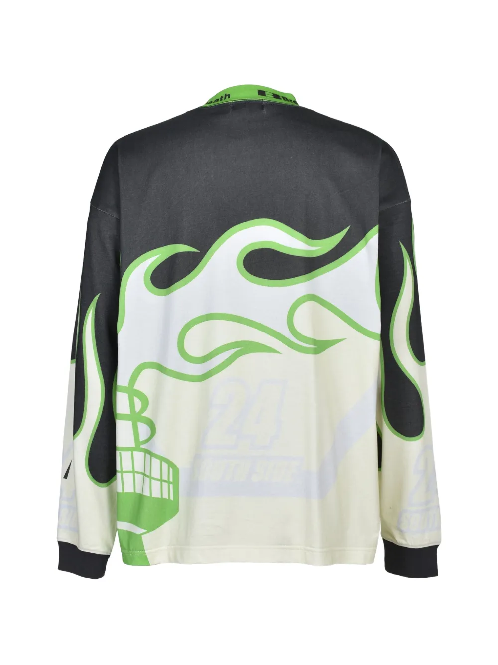 BREATH Racing T-shirt met lange mouwen en grafische print Zwart