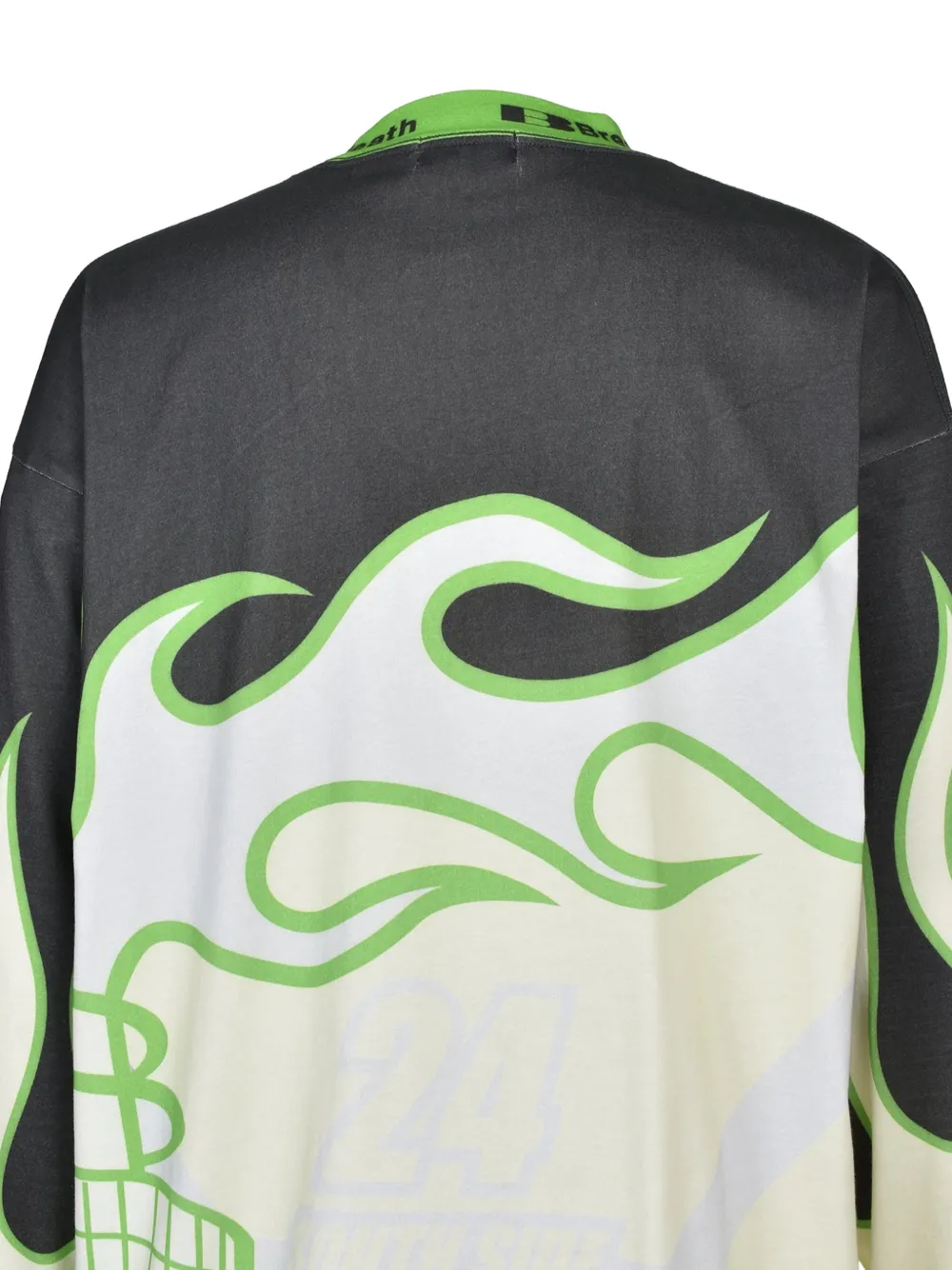 BREATH Racing T-shirt met lange mouwen en grafische print Zwart