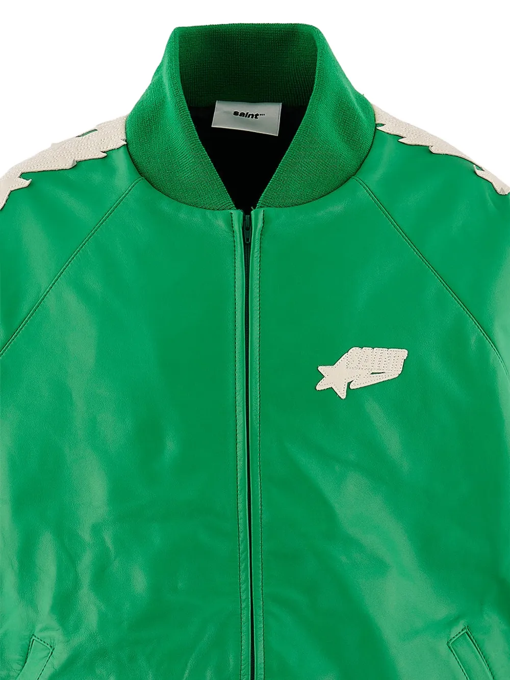 SAINT MXXXXXX x BAPE bomberjack met logo-patch Groen
