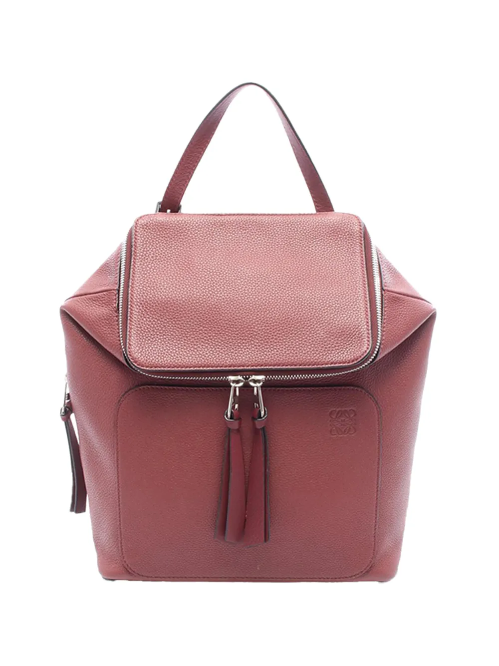 Loewe Pre-Owned sac à dos Goya en cuir (2010-2026) - Rouge Loewe Pre-Owned sac à dos Goya en cuir (2010-2026) - Rouge