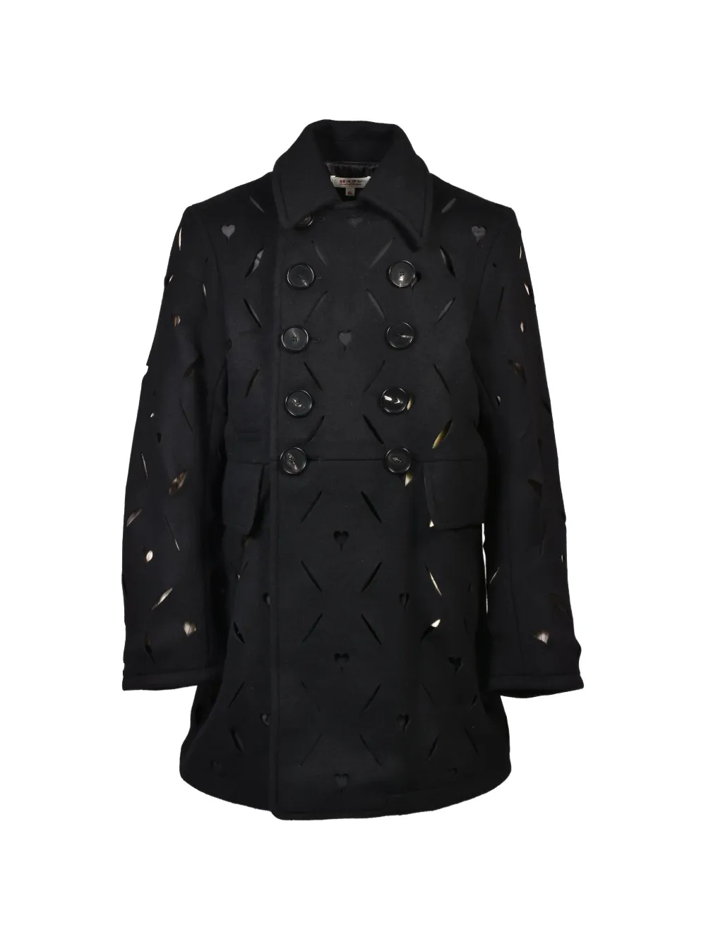 MASU Heart-Hole coat - Black