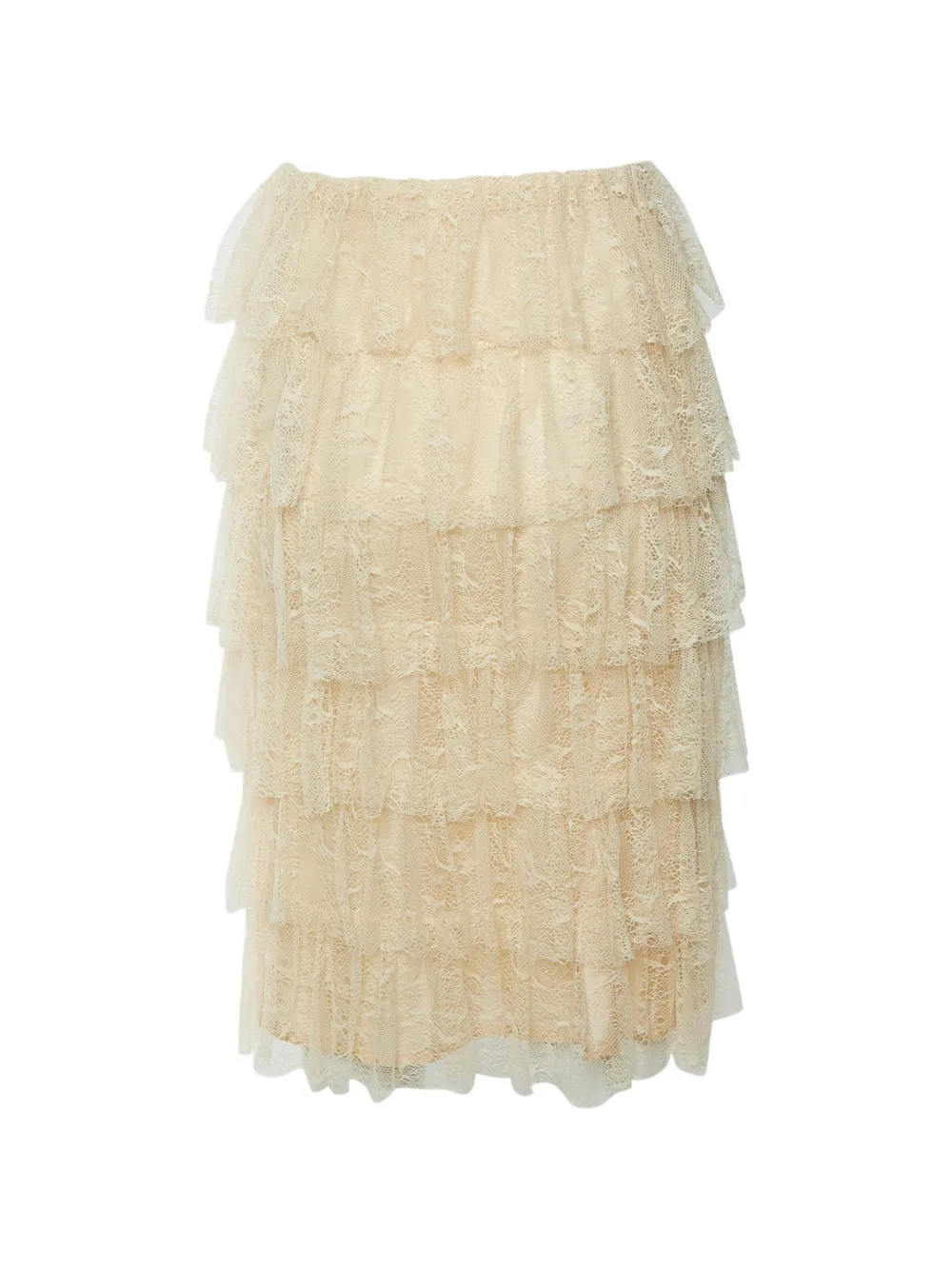 Maje Tresse tiered midi skirt - Toni neutri