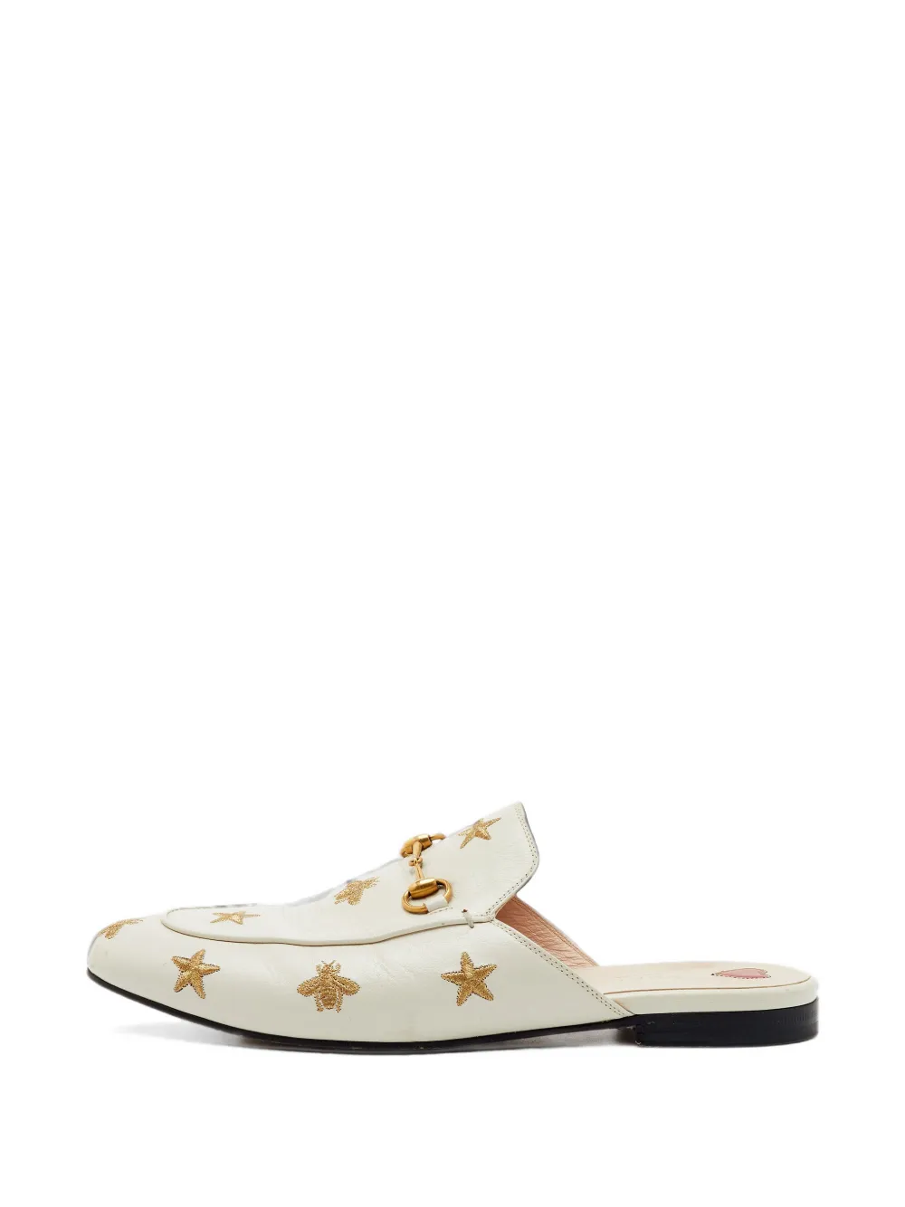 Gucci Pre-Owned mules Princetown en cuir - Blanc Gucci Pre-Owned mules Princetown en cuir - Blanc