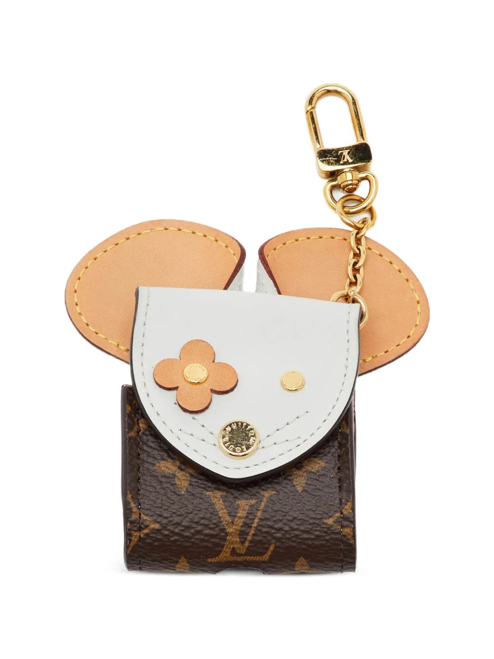 Louis Vuitton Pre-Owned Custodia per AirPod con monogramma - Marrone