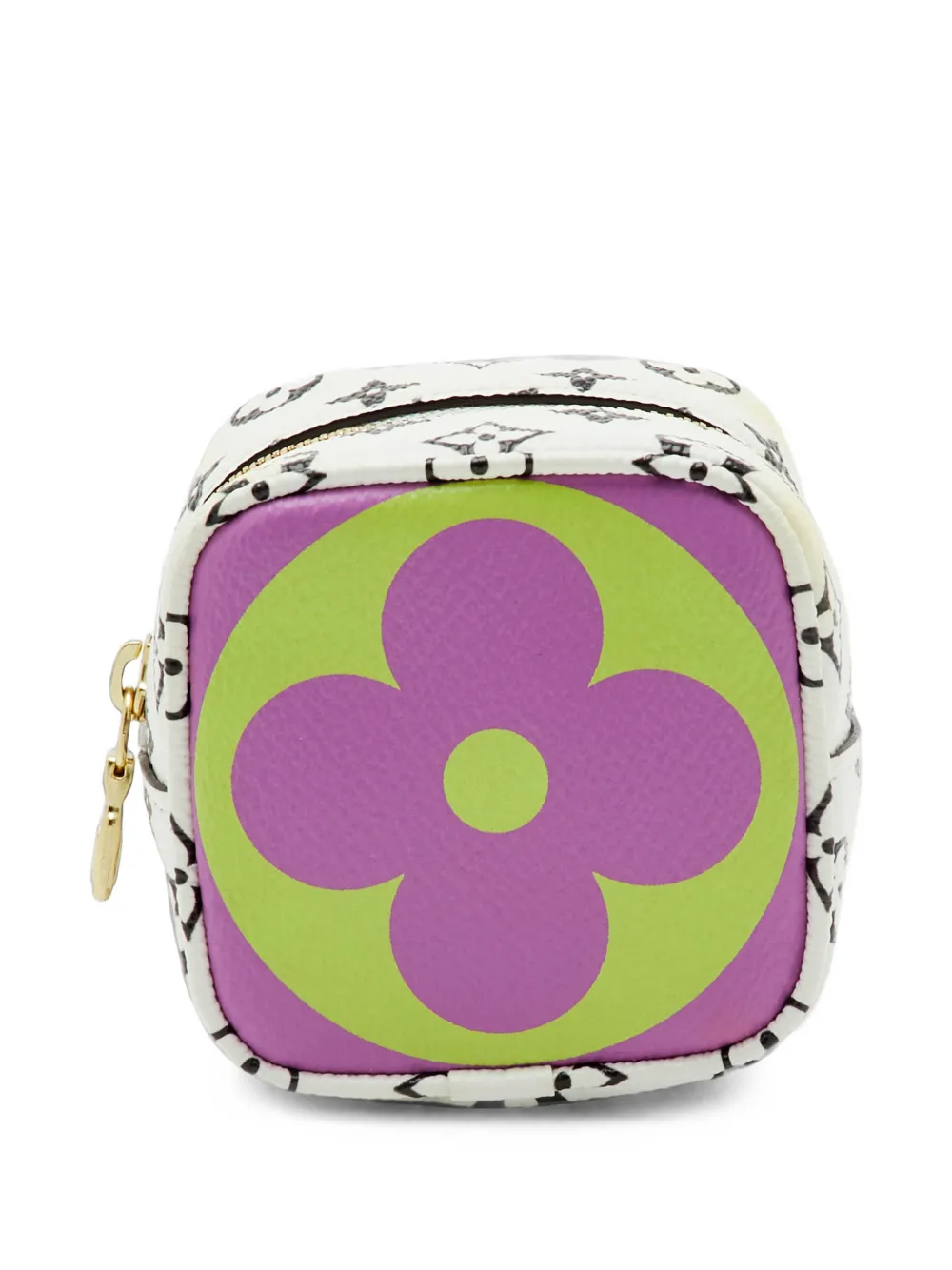 Louis Vuitton Pre-Owned Portamonete Cube Giant con monogramma 2019 - Bianco