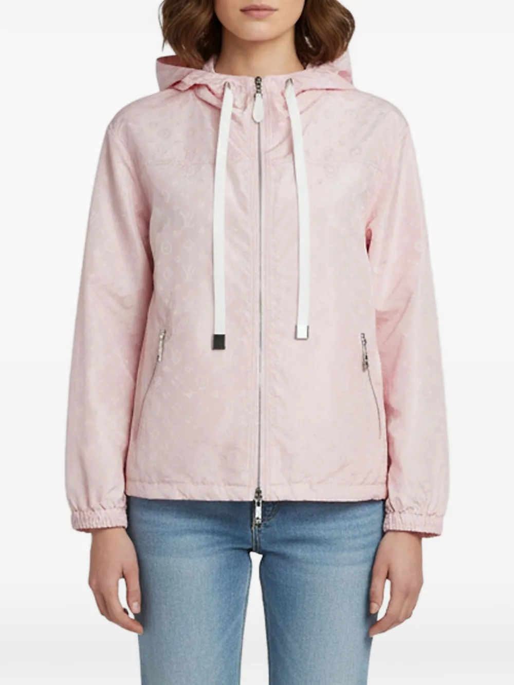 Louis Vuitton Pre-Owned veste à capuche à motif monogrammé - Rose Louis Vuitton Pre-Owned veste à capuche à motif monogrammé - Rose