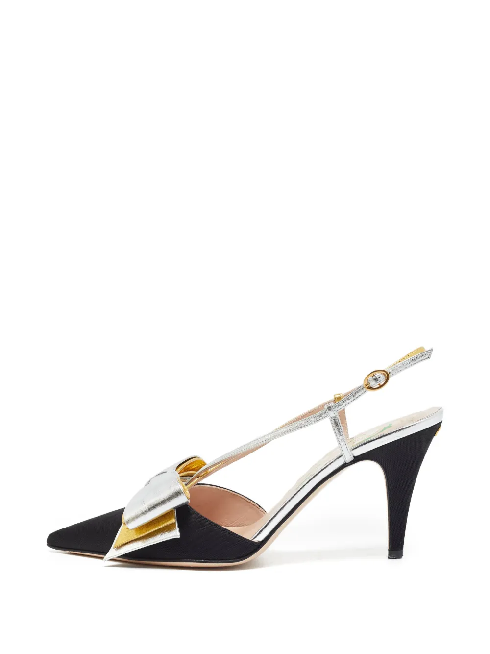 Valentino Garavani Pre-Owned Bowow Slingback-Pumps mit Schleife - Schwarz