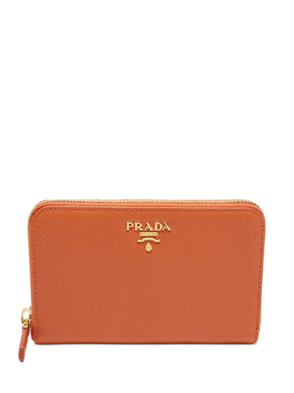 Prada Pre-Owned Portafoglio con zip - Arancione