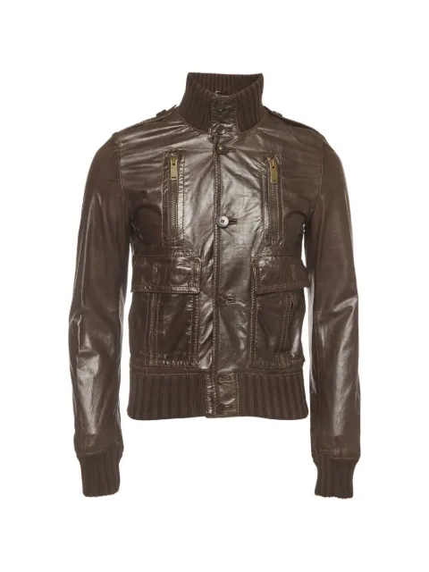 Gucci Pre-Owned Madonna button-fastening leather jacket