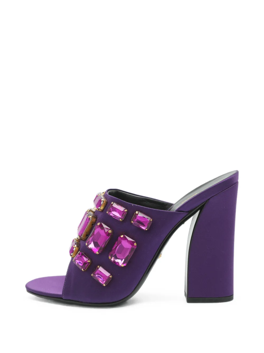 Gucci Pre-Owned mules Tessa à ornements en cristal - Violet Gucci Pre-Owned mules Tessa à ornements en cristal - Violet