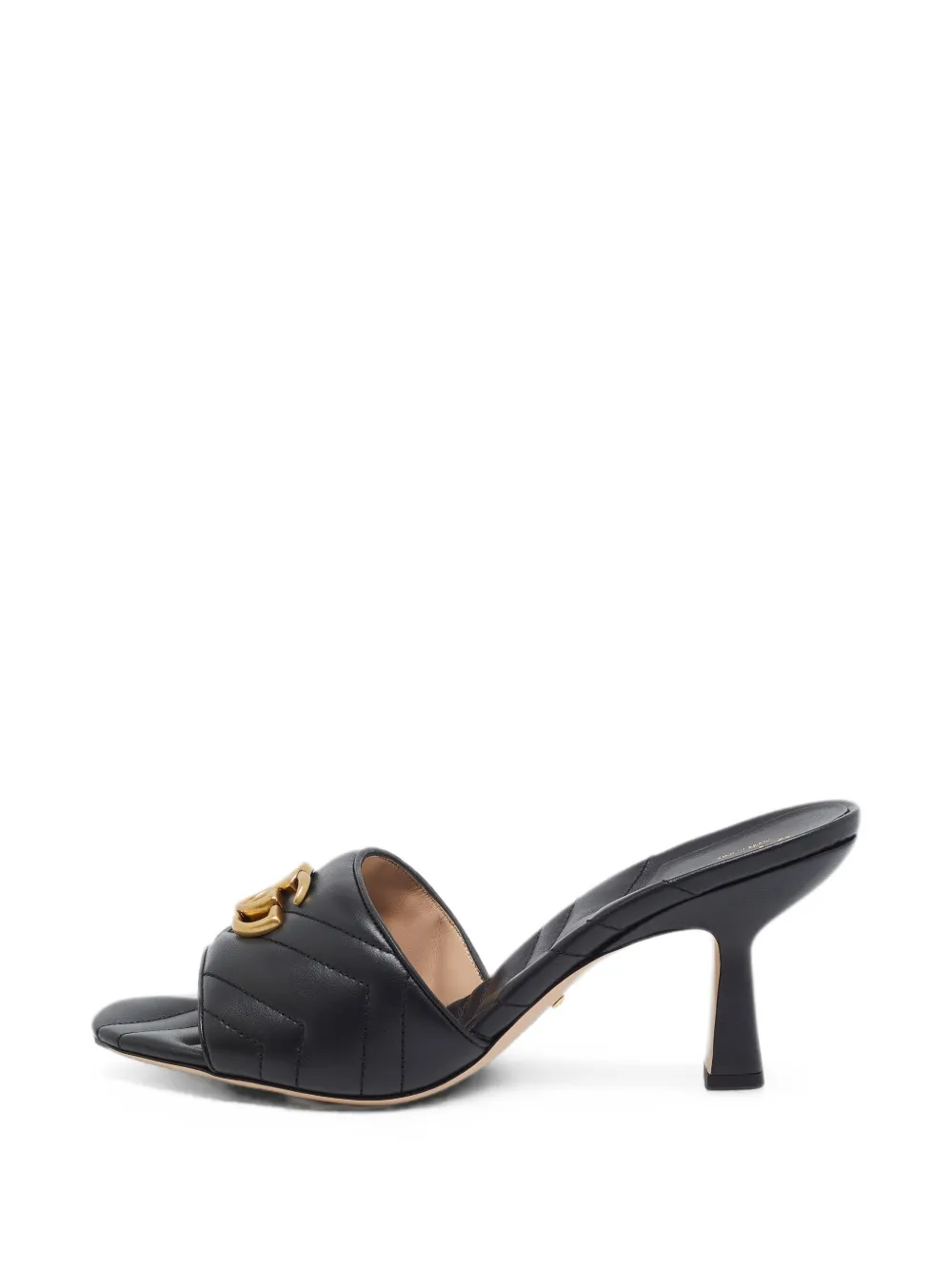 Gucci Pre-Owned GG Marmont quilted sandals - Noir Gucci Pre-Owned GG Marmont quilted sandals - Noir