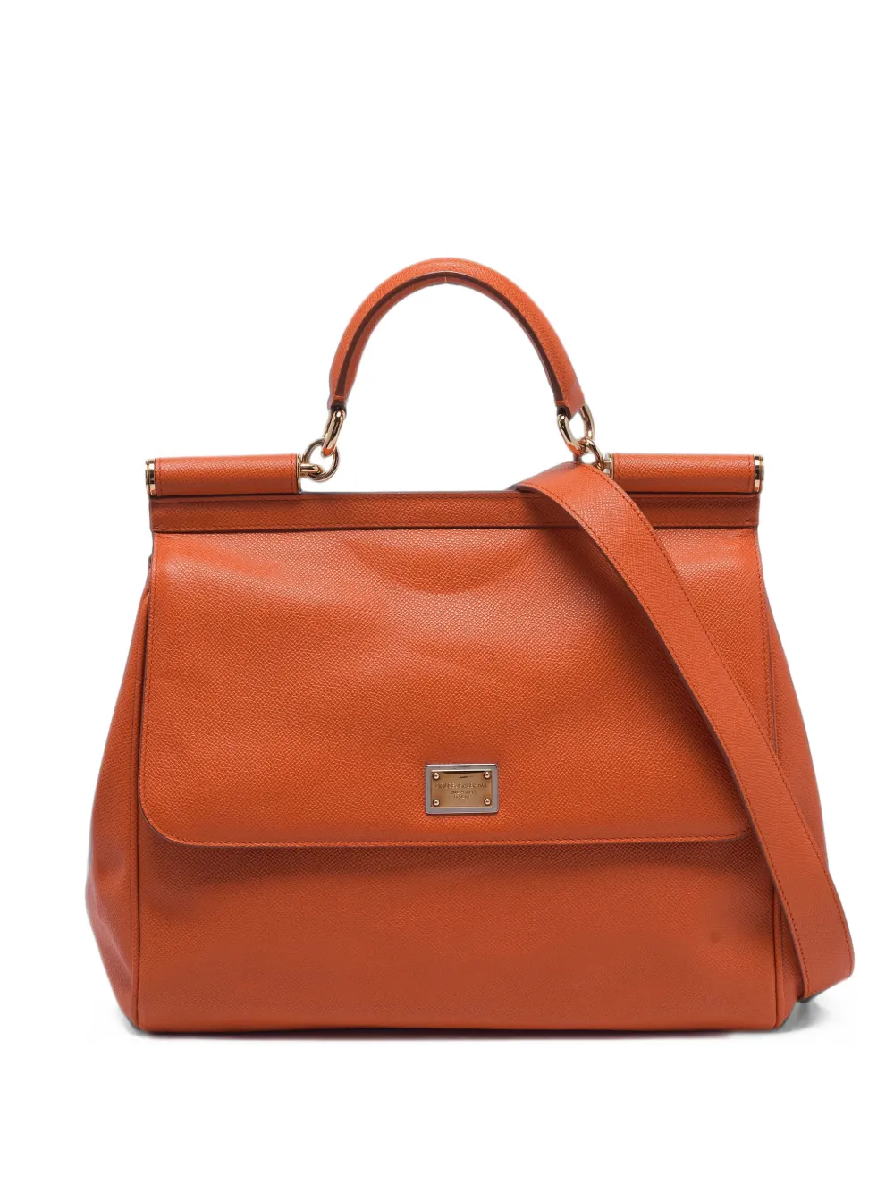 Dolce & Gabbana Pre-Owned large Miss Sicily tote bag - Orange
