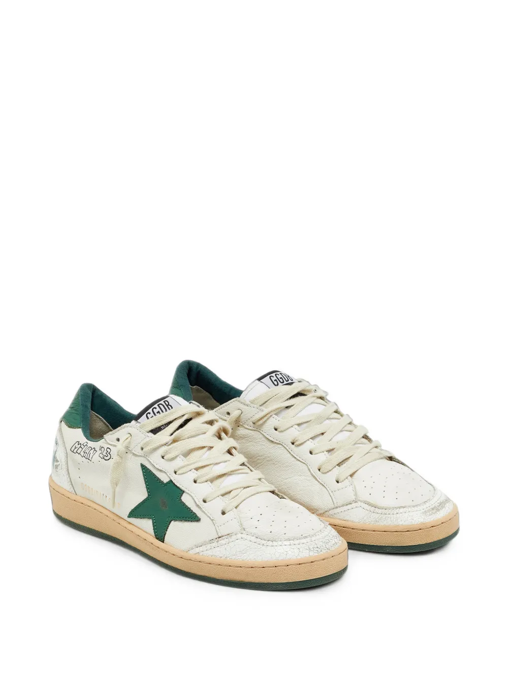 Golden Goose Ball Star lace-up sneakers - Blanc Golden Goose Ball Star lace-up sneakers - Blanc