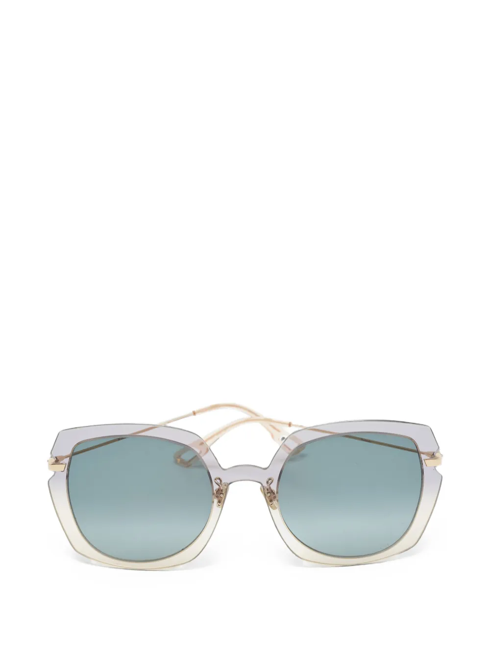Christian Dior Pre-Owned lunettes de soleil Attitude1 à monture carrée - Gris Christian Dior Pre-Owned lunettes de soleil Attitude1 à monture carrée - Gris