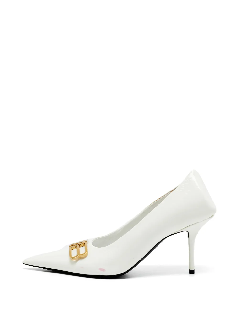 Balenciaga Pre-Owned Knife BB Pumps mit spitzer Kappe - Weiß