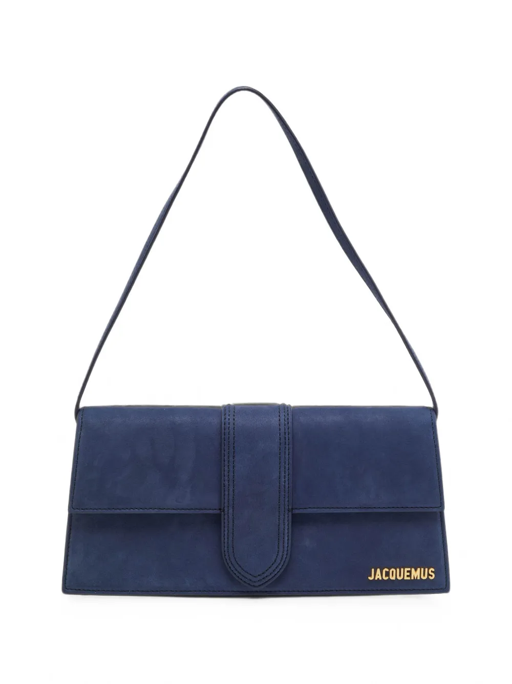 Jacquemus Pre-Owned Le Bambino Long suede shoulder bag - Blau