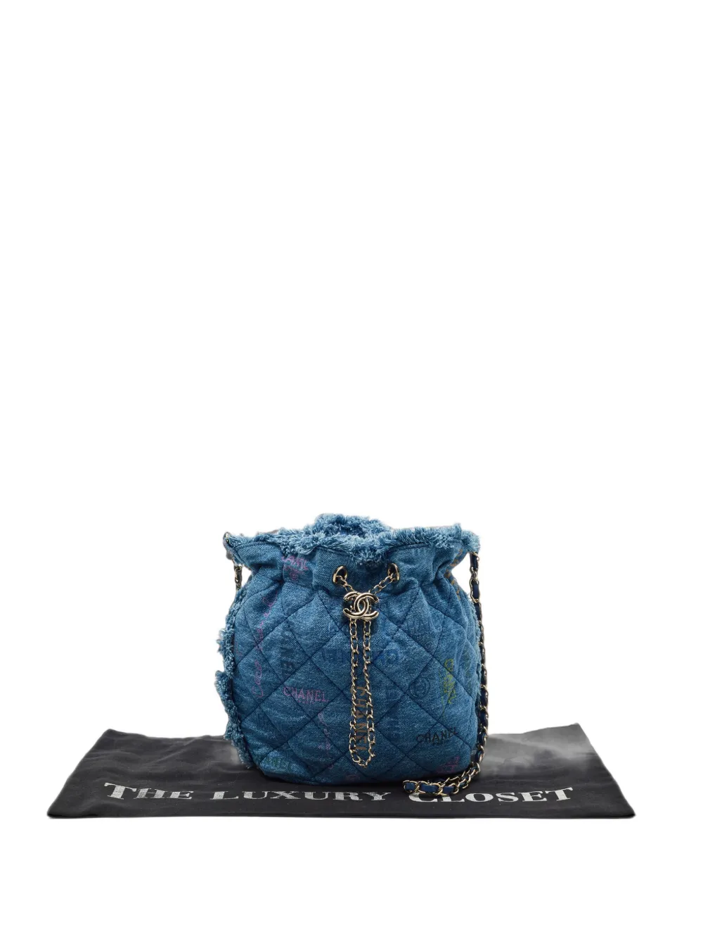 CHANEL Pre-Owned small Mood bucket bag - Blu
