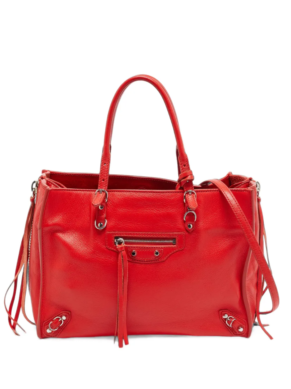 Balenciaga Pre-Owned Papier A6 side-zip tote bag - Rosso
