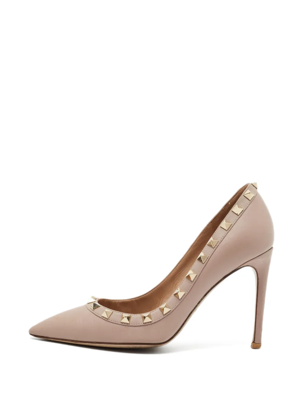 Valentino Garavani Pre-Owned Rockstud pointed-toe pumps - Rosa