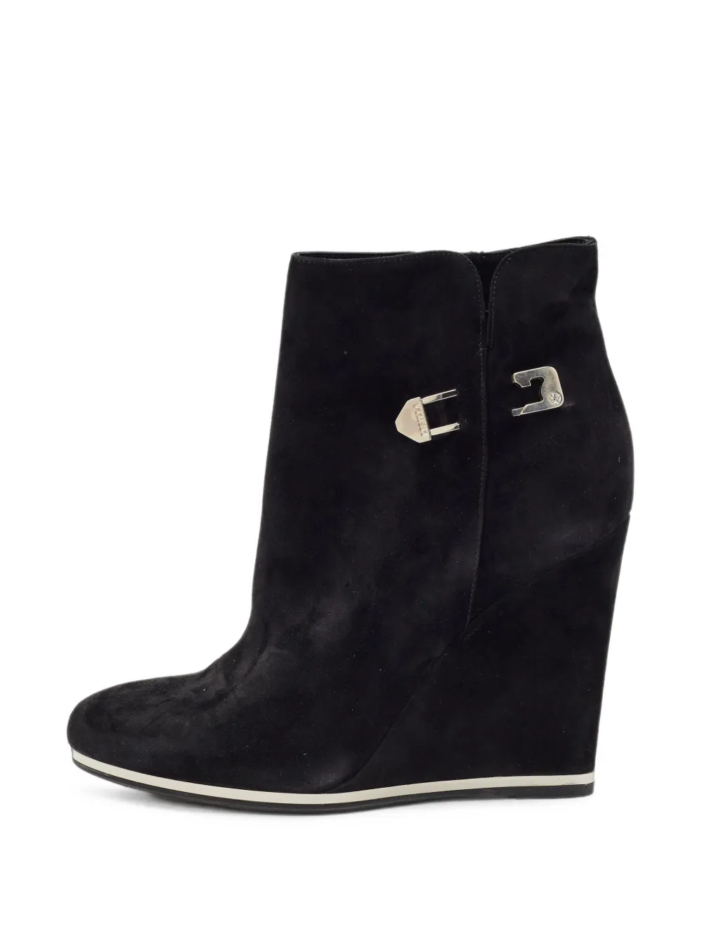 Le Silla pin-embellished wedge ankle boots - Noir Le Silla pin-embellished wedge ankle boots - Noir