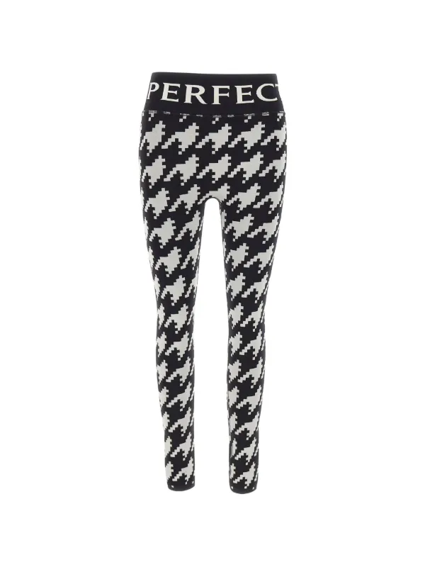 Perfect Moment Jacquard Base Layer Leggings in Black