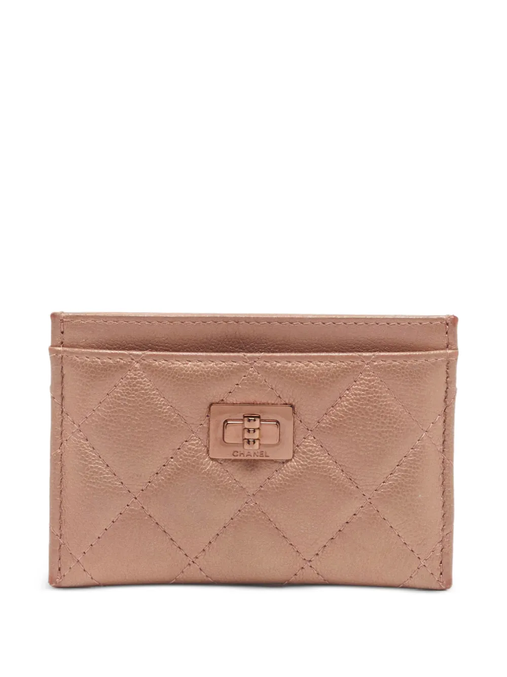CHANEL Pre-Owned 2021 Reissue 2.55 quilted card holder - Rosa
