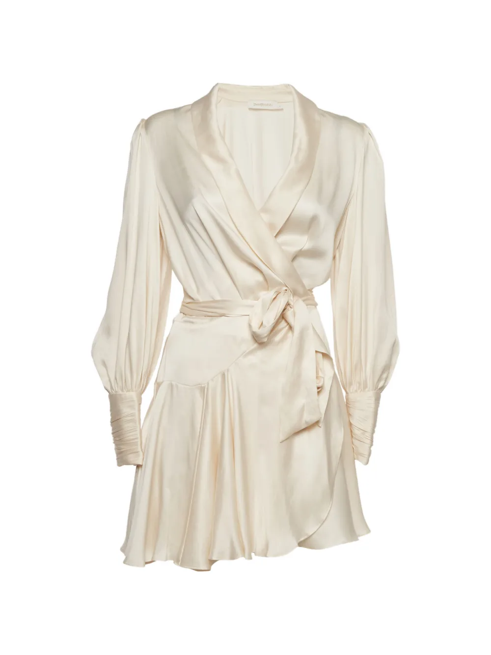 ZIMMERMANN wrap-design midi dress - Neutrals
