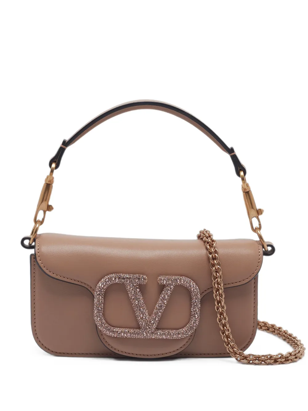 Valentino Garavani Pre-Owned small Locò VLogo Signature top tote bag - Tons neutres