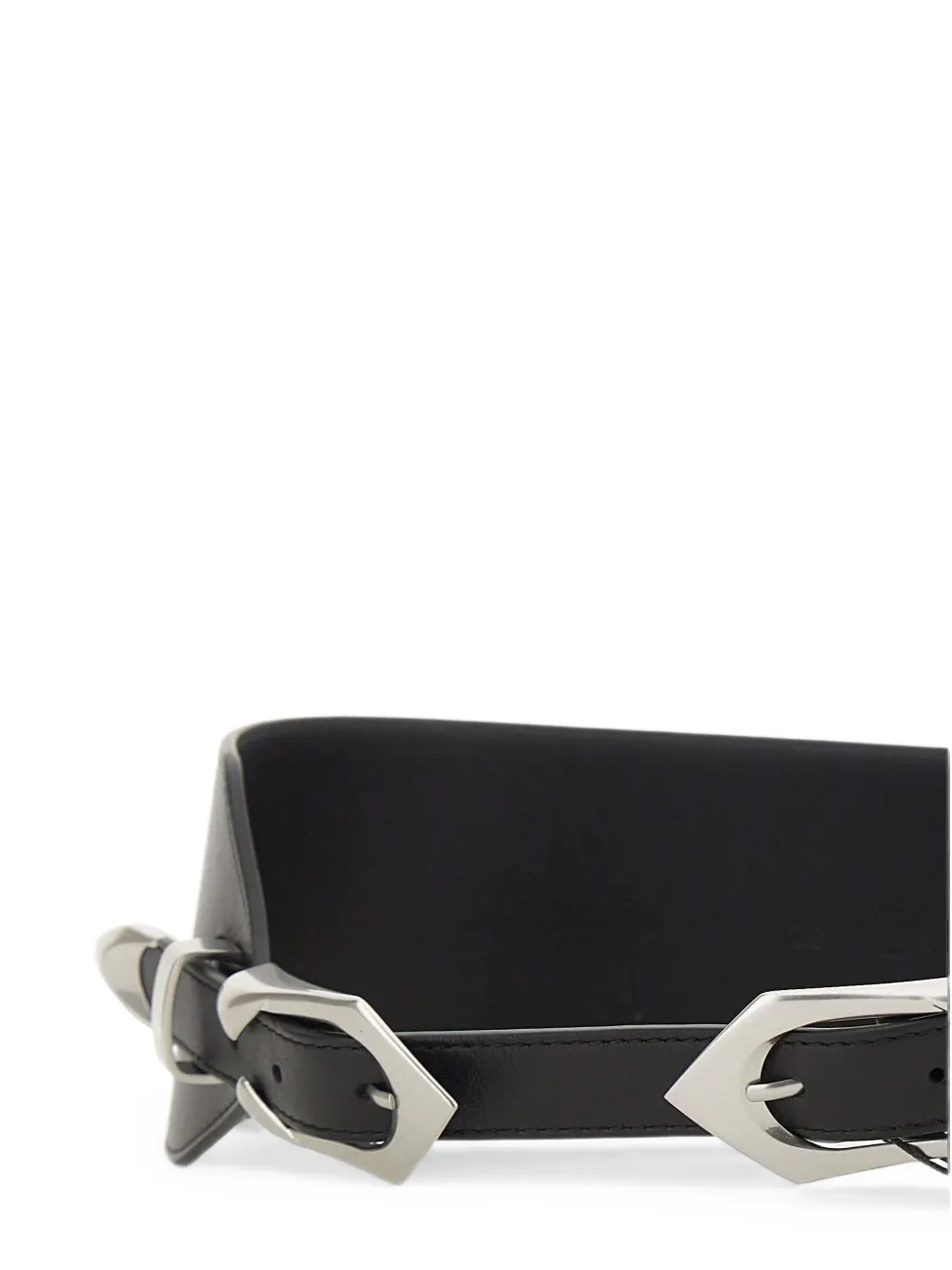 IRO Double Cuff leren riem Zwart