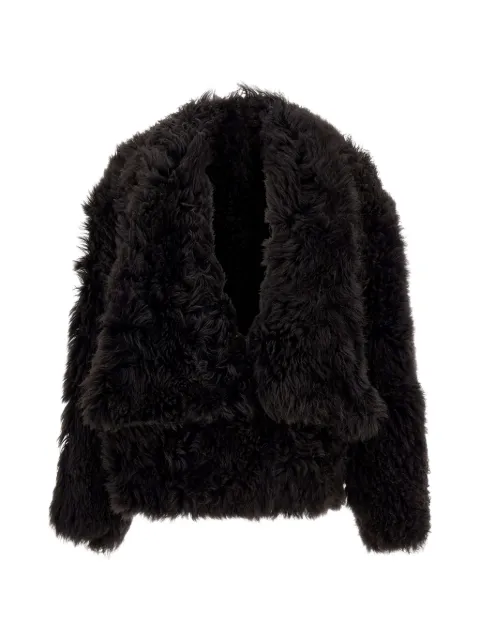 7 For All Mankind shearling lapel-collar jacket