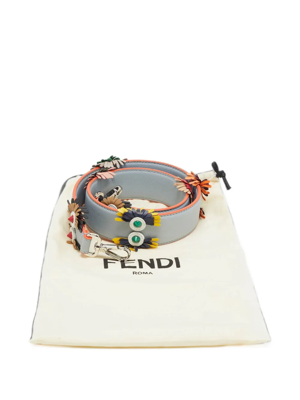 Pre-owned Fendi Monster Strap You Shoulder Strap In Blue