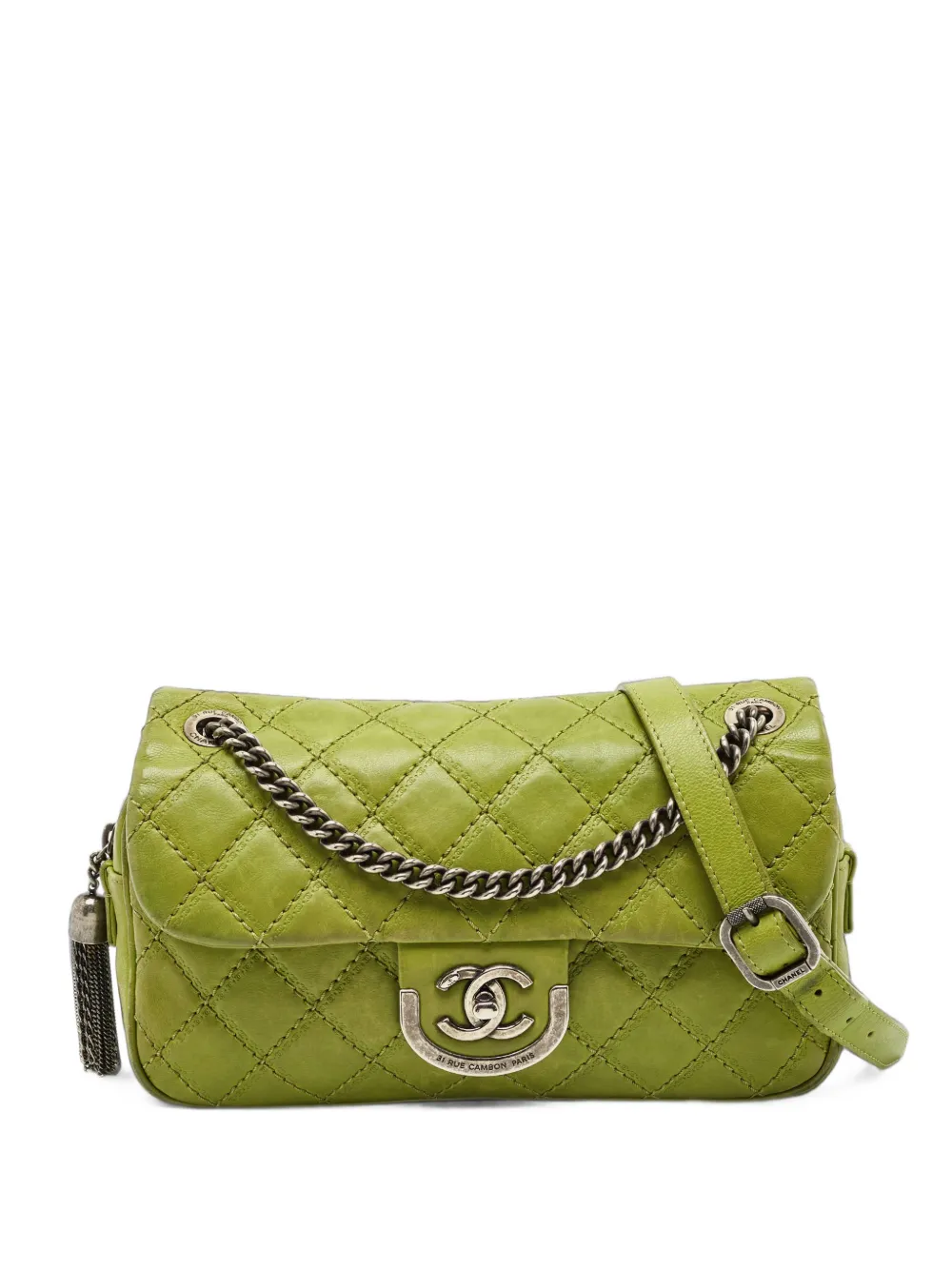 CHANEL Pre-Owned 2013-2014 Coco Sporran quilted shoulder bag - Grün