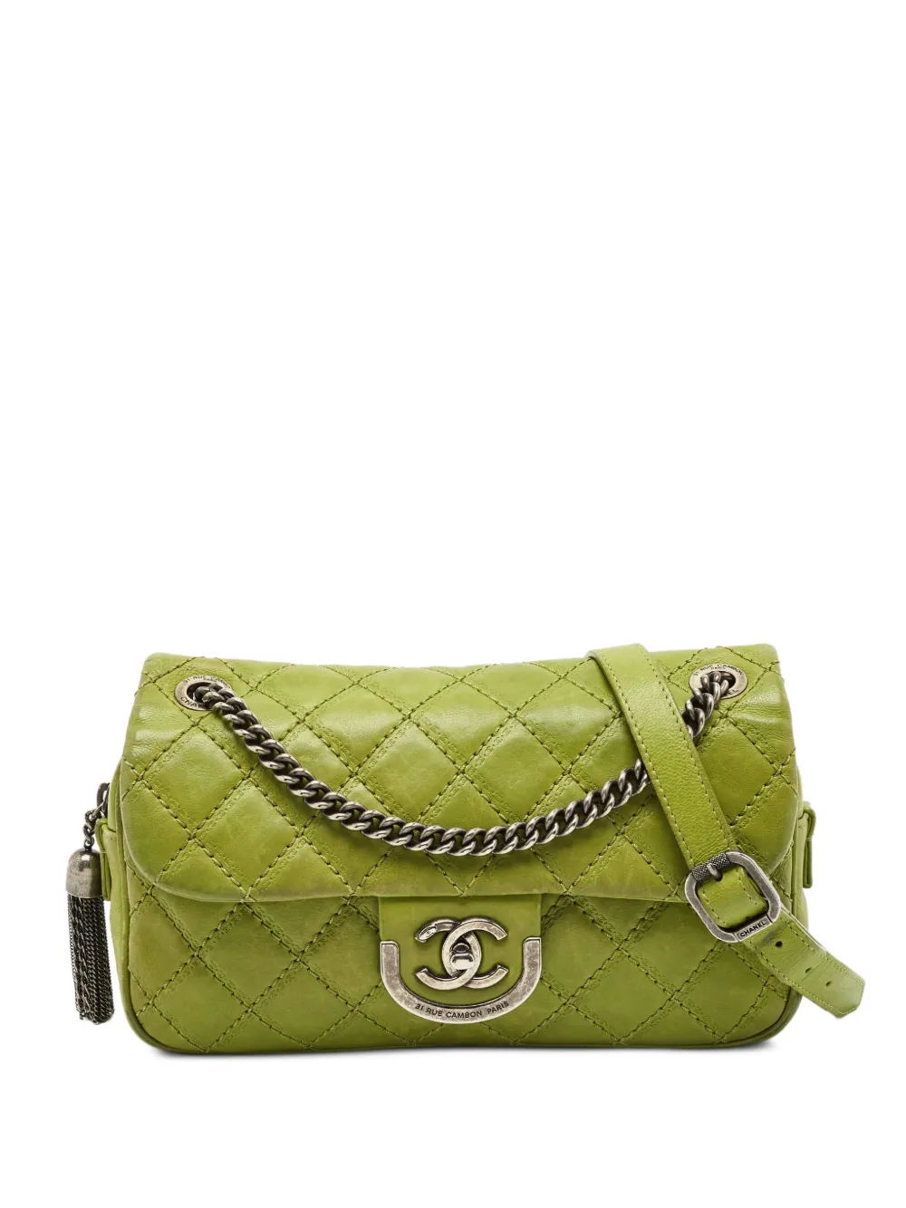 CHANEL Pre-Owned 2013-2014 Coco Sporran quilted shoulder bag - Grün