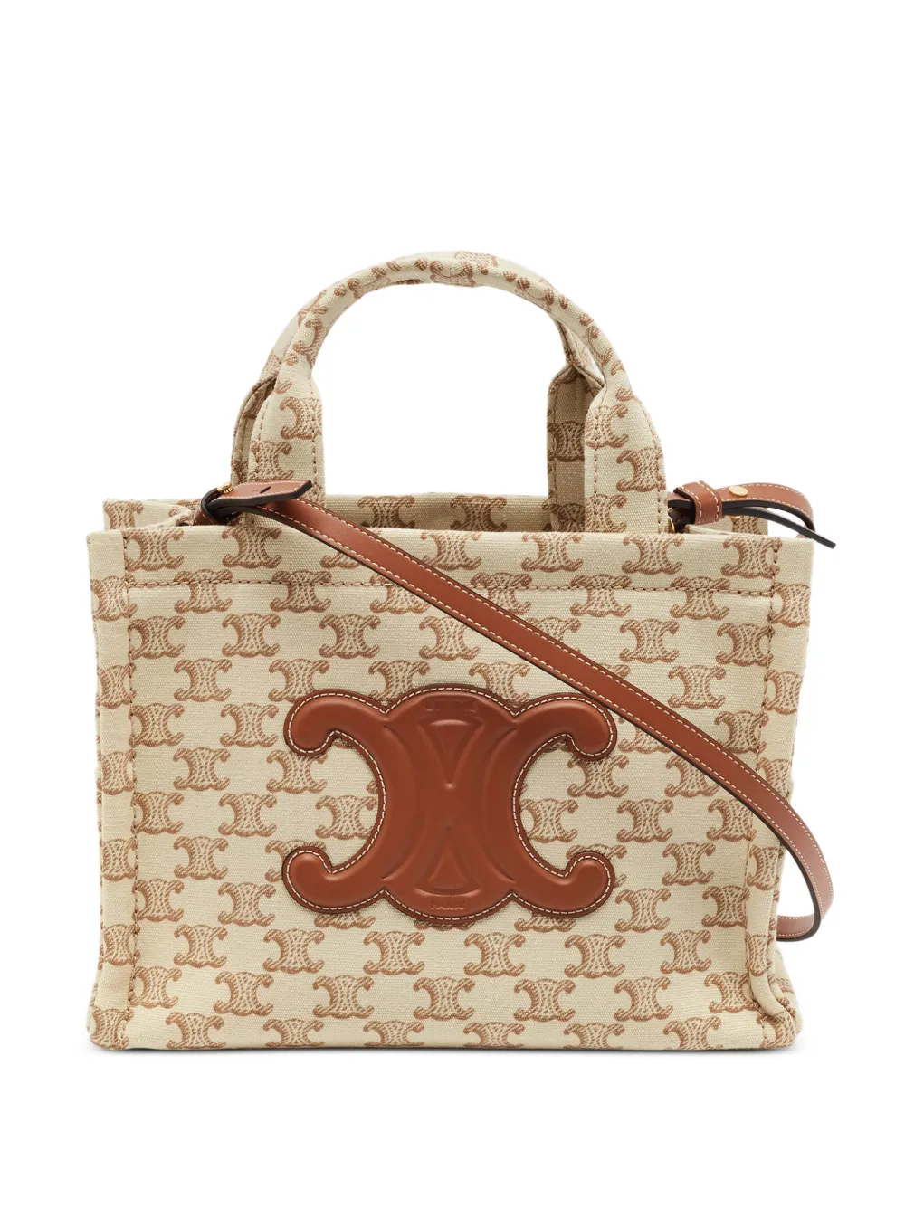 Celine Pre-Owned 2024 kleine Cabas Thais Triomphe Tote Bag - Nude