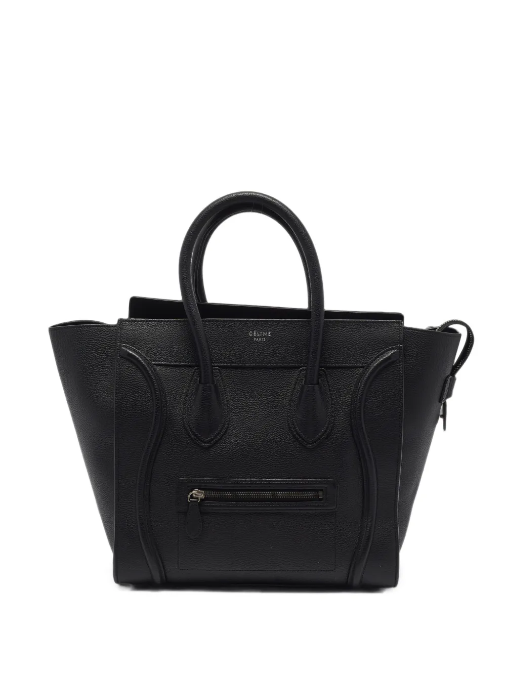 Celine Pre-Owned 2015 mini Luggage leather tote bag - Noir Celine Pre-Owned 2015 mini Luggage leather tote bag - Noir