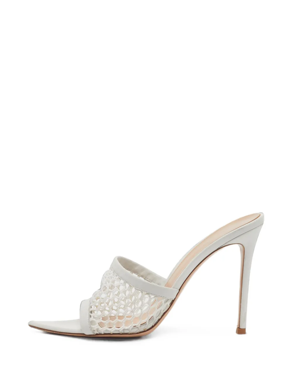Gianvito Rossi Alisia mesh slide sandals - Blanc