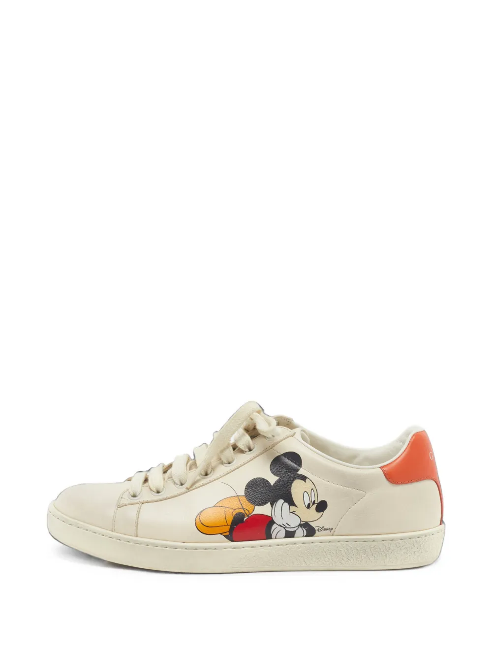 Gucci Pre-Owned x Disney Ace Mickey Mouse baskets basses - Blanc Gucci Pre-Owned x Disney Ace Mickey Mouse baskets basses - Blanc