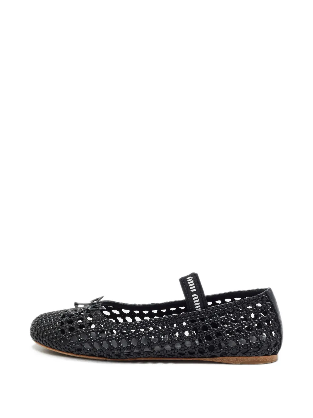 Miu Miu Pre-Owned ballerines en cuir - Noir Miu Miu Pre-Owned ballerines en cuir - Noir