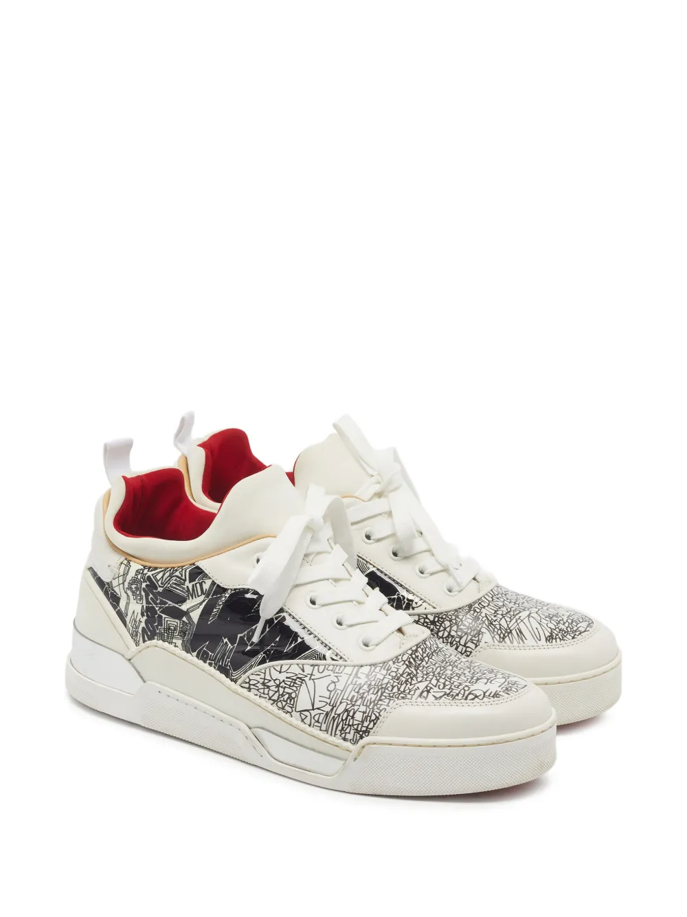 Christian Louboutin Pre-Owned Aurelien lace-up sneakers - Weiß
