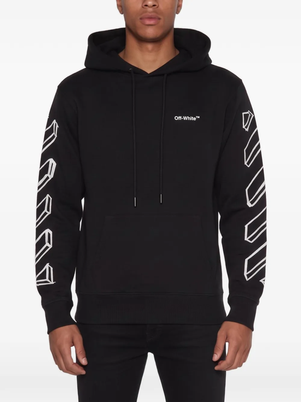 Off-White Pre-Owned 3D Marker Arrows hoodie - Schwarz