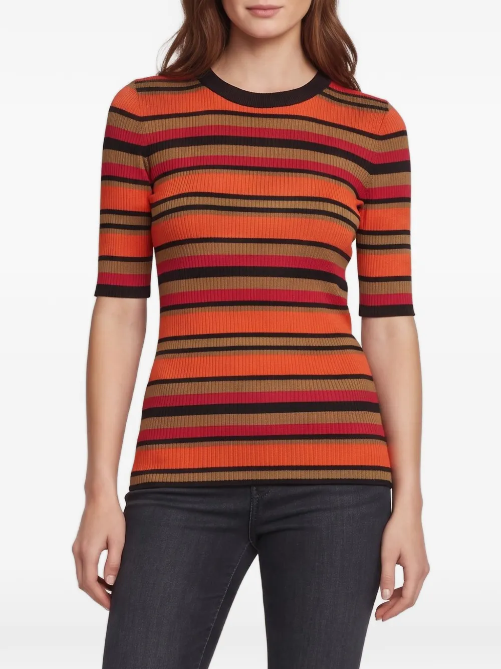 Givenchy Pre-Owned Canotta a righe - Arancione