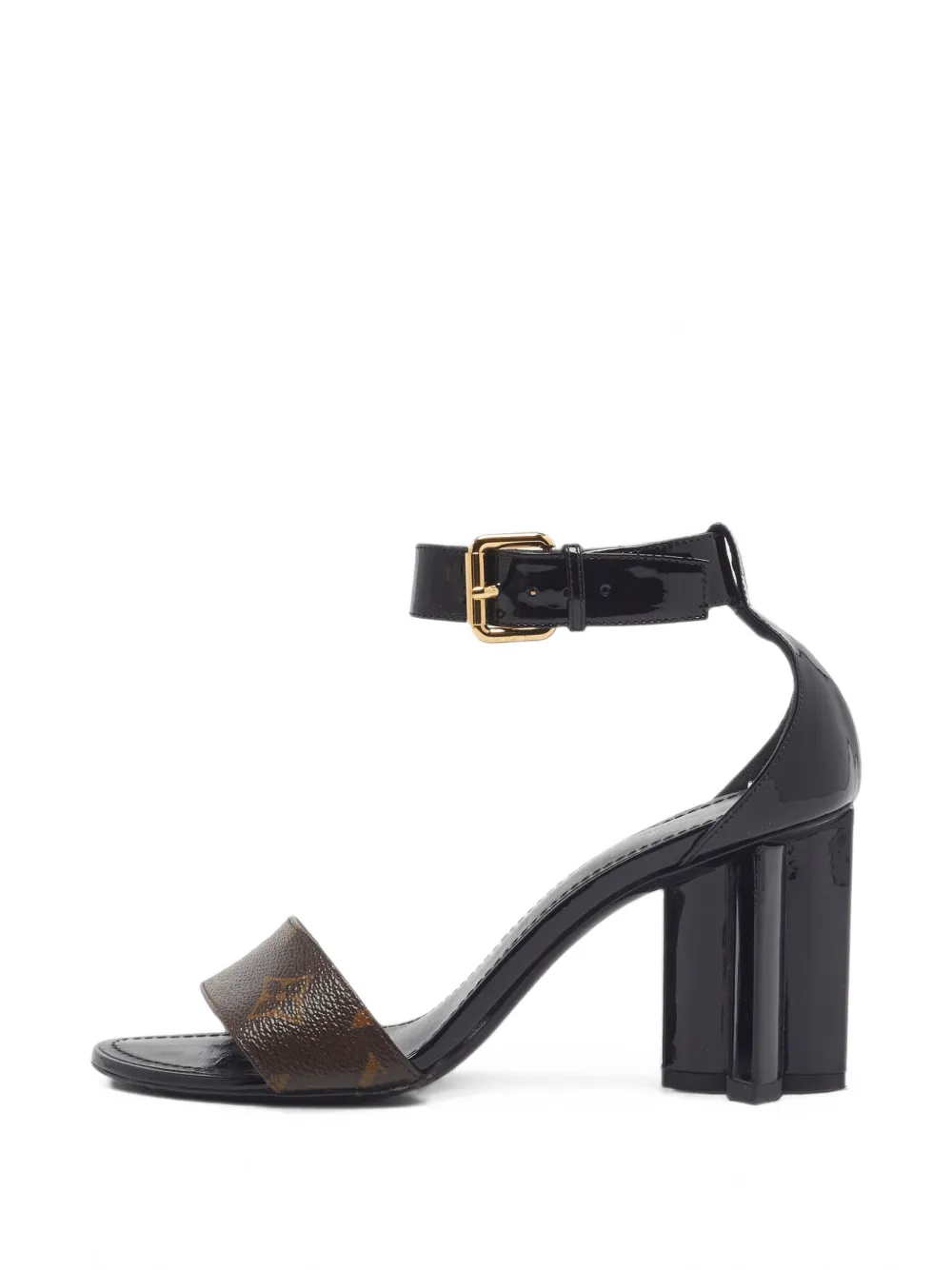Louis Vuitton Pre-Owned Silhouette ankle strap sandals - Noir Louis Vuitton Pre-Owned Silhouette ankle strap sandals - Noir