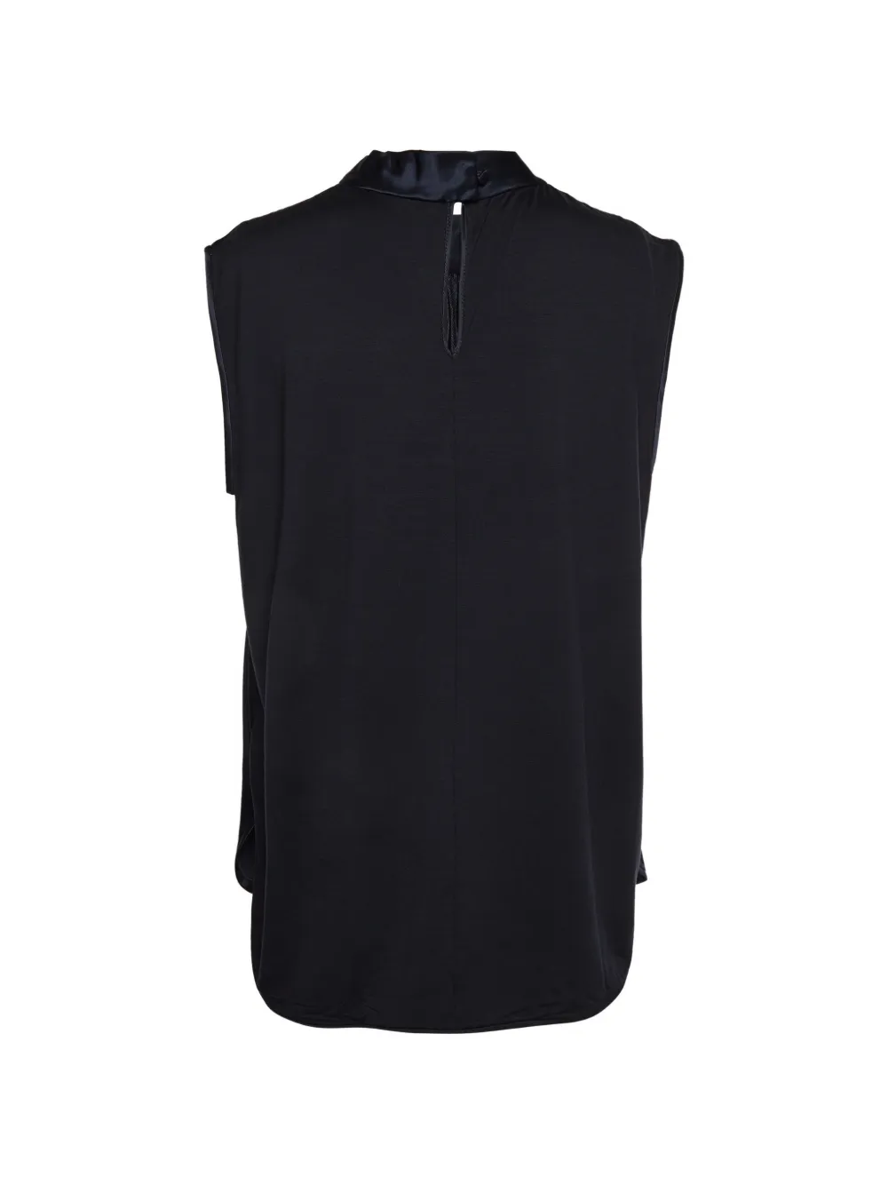 Max Mara gathered mock neck blouse - Blu