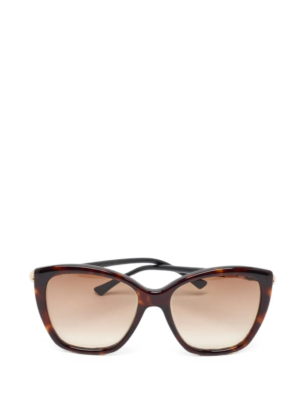 Jimmy Choo Pre-Owned tortoiseshell-effect butterfly-frame sunglasses - Marron Jimmy Choo Pre-Owned tortoiseshell-effect butterfly-frame sunglasses - Marron