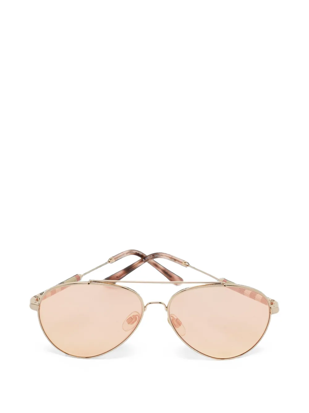 Burberry Pre-Owned pilot-frame sunglasses - Or Burberry Pre-Owned pilot-frame sunglasses - Or
