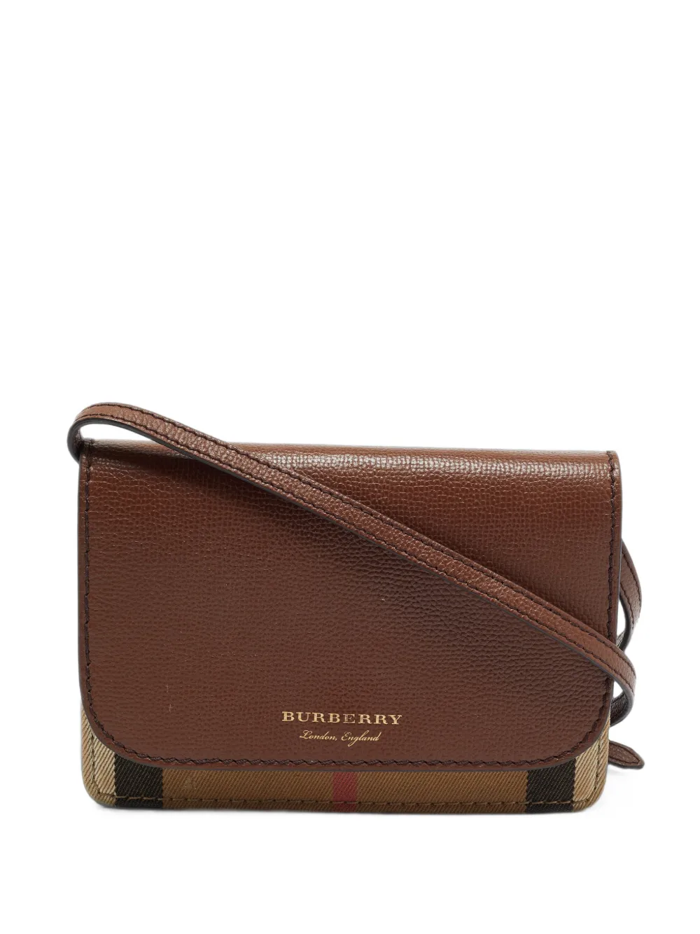 Burberry Pre-Owned Hampshire Mega Check cross body bag - Braun