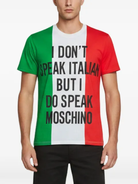 Moschino Pre-Owned Italian-flag short-sleeve T-shirt