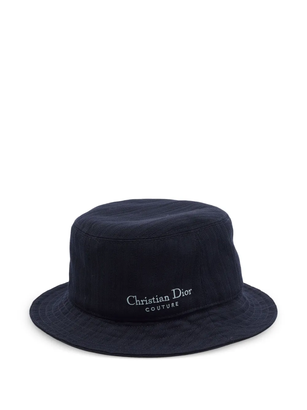 Christian Dior Pre-Owned Couture striped bucket hat - Blau