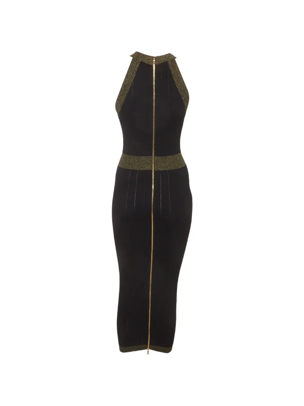Pre-owned Balmain Button-embellished Dress In Black