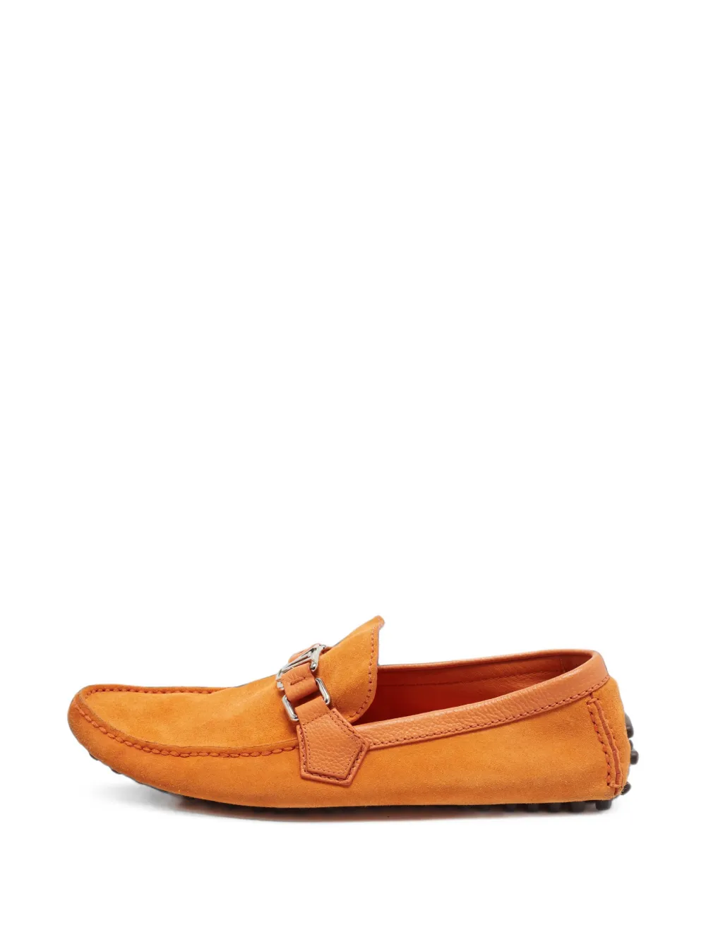 Louis Vuitton Pre-Owned Hockenheim suede loafers - Orange Louis Vuitton Pre-Owned Hockenheim suede loafers - Orange